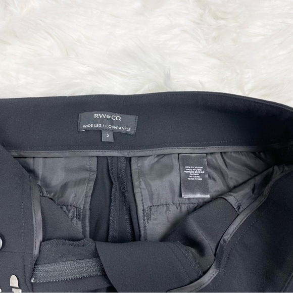 Rw&co. Wide Leg Trousers Black Size 2 - Picture 5 of 8